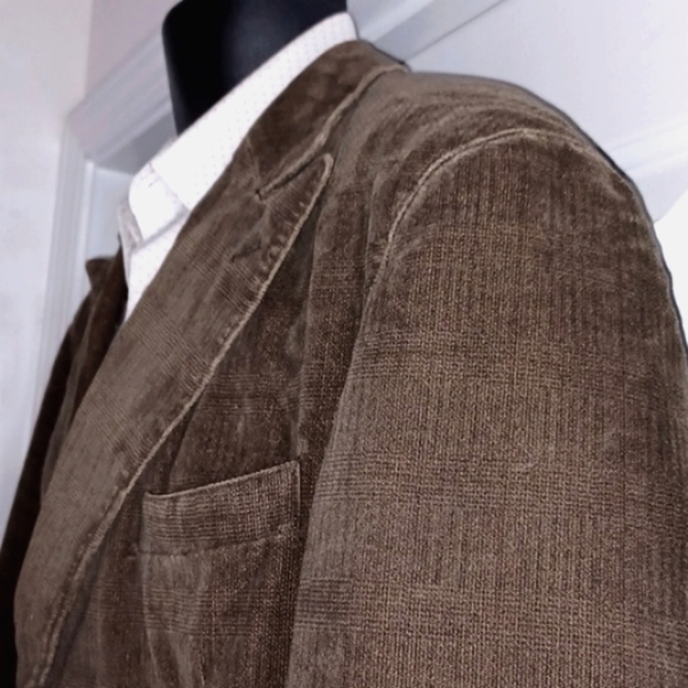 STONES Brown Corduroy Fitted Blazer, 42L - UK Style 🇬🇧 - Picture 7 of 13